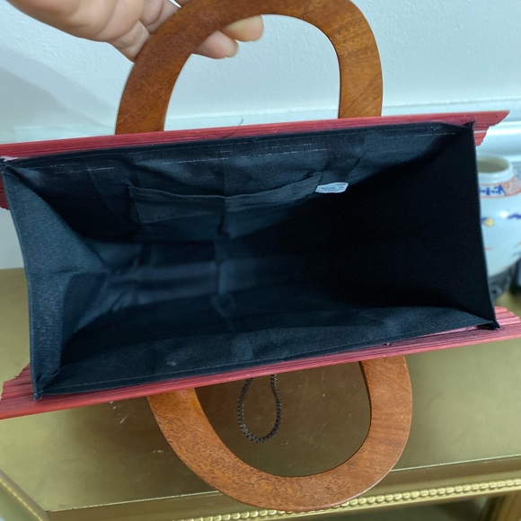 Handcrafted Party & Outdoor Antique Wooden Purse - Picture 5 of 5